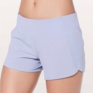 Lululemon Run Times Short II 4 inch inseam size 12 Berry Mist